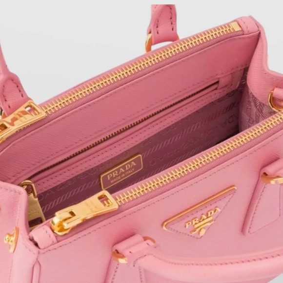 MSRP$4000 LIKE NEW Rare! Authenticated Prada GALLERIA Pink Mini/Small/MACRO Bag - Picture 12 of 16